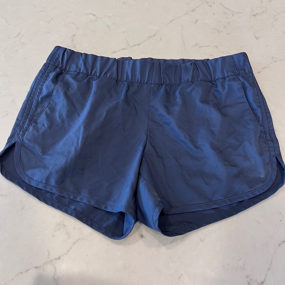 Columbia Women's Medium Blue Athletic Running Shorts Elastic Waist‎ Pockets